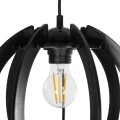 GLOBOSTAR® VIVIDUS 202-0028 Μοντέρνο Κρεμαστό Φωτιστικό Οροφής με Ντουί 1 x E27 AC 220-240V IP20 - Μαύρο - Μ27 x Π27 x Υ27cm