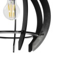 GLOBOSTAR® VIVIDUS 202-0028 Μοντέρνο Κρεμαστό Φωτιστικό Οροφής με Ντουί 1 x E27 AC 220-240V IP20 - Μαύρο - Μ27 x Π27 x Υ27cm