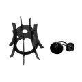 GLOBOSTAR® VIVIDUS 202-0029 Μοντέρνο Κρεμαστό Φωτιστικό Οροφής με Ντουί 1 x E27 AC 220-240V IP20 - Μαύρο - Μ30 x Π30 x Υ29cm