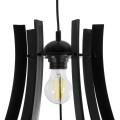 GLOBOSTAR® VIVIDUS 202-0029 Μοντέρνο Κρεμαστό Φωτιστικό Οροφής με Ντουί 1 x E27 AC 220-240V IP20 - Μαύρο - Μ30 x Π30 x Υ29cm