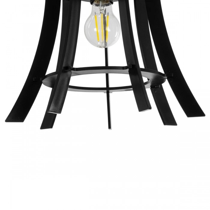 GLOBOSTAR® VIVIDUS 202-0029 Μοντέρνο Κρεμαστό Φωτιστικό Οροφής με Ντουί 1 x E27 AC 220-240V IP20 - Μαύρο - Μ30 x Π30 x Υ29cm