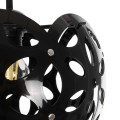 GLOBOSTAR® DOMINIC 202-0031 Μοντέρνο Κρεμαστό Φωτιστικό Οροφής με Ντουί 1 x E27 AC 220-240V IP20 - Μαύρο - Μ30 x Π30 x Υ24cm
