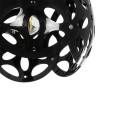 GLOBOSTAR® DOMINIC 202-0031 Μοντέρνο Κρεμαστό Φωτιστικό Οροφής με Ντουί 1 x E27 AC 220-240V IP20 - Μαύρο - Μ30 x Π30 x Υ24cm
