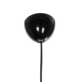 GLOBOSTAR® DOMINIC 202-0031 Μοντέρνο Κρεμαστό Φωτιστικό Οροφής με Ντουί 1 x E27 AC 220-240V IP20 - Μαύρο - Μ30 x Π30 x Υ24cm