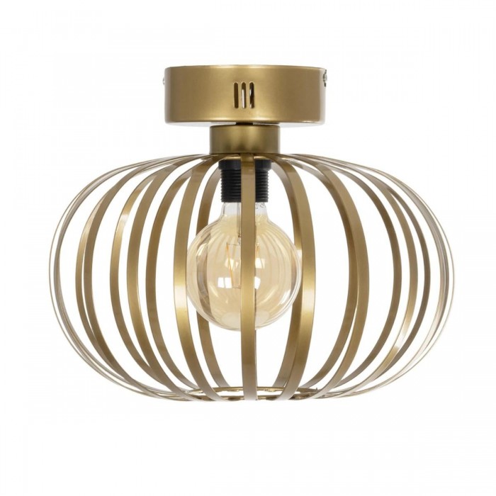 GLOBOSTAR® STAR 202-0050 Μοντέρνο Φωτιστικό Οροφής με Ντουί 1 x E27 AC 220-240V IP20 - Χρυσό - Μ40 x Π40 x Υ27cm