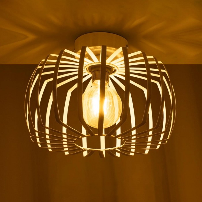 GLOBOSTAR® STAR 202-0055 Μοντέρνο Φωτιστικό Οροφής με Ντουί 1 x E27 AC 220-240V IP20 - Λευκό - Μ40 x Π40 x Υ27cm GLOBOSTAR® STAR 202-0055 Μοντέρνο Φωτιστικό Οροφής με Ντουί 1 x E27 AC 220-240V IP20 - Λευκό - Μ40 x Π40 x Υ27cm