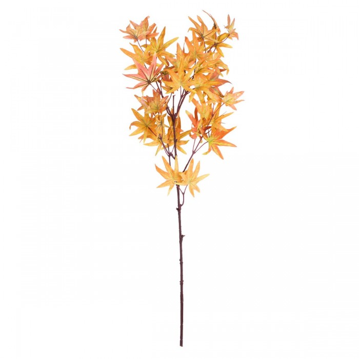 GloboStar® Artificial Garden MAPLE BRANCH 20264 Τεχνητό Διακοσμητικό Κλαδί Σφένδαμου Π25 x Υ90cm