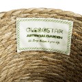 GloboStar® Artificial Garden PATMOS 20269 Διακοσμητικό Πλεκτό Καλάθι - Κασπώ Γλάστρα - Flower Pot Καφέ Φ20 x Υ15cm