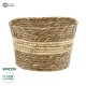 GloboStar® Artificial Garden KYTHIRA 20273 Διακοσμητικό Πλεκτό Καλάθι - Κασπώ Γλάστρα - Flower Pot Μπεζ με Λευκό Φ22cm x Υ15cm GloboStar® Artificial Garden KYTHIRA 20273 Διακοσμητικό Πλεκτό Καλάθι - Κασπώ Γλάστρα - Flower Pot Μπεζ με Λευκό Φ22cm x Υ15cm