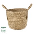 GloboStar® Artificial Garden TINOS 20291 Διακοσμητικό Πλεκτό Καλάθι - Κασπώ Γλάστρα - Flower Pot Μπεζ Φ30cm x Υ27cm GloboStar® Artificial Garden TINOS 20291 Διακοσμητικό Πλεκτό Καλάθι - Κασπώ Γλάστρα - Flower Pot Μπεζ Φ30cm x Υ27cm