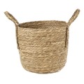 GloboStar® Artificial Garden TINOS 20291 Διακοσμητικό Πλεκτό Καλάθι - Κασπώ Γλάστρα - Flower Pot Μπεζ Φ30cm x Υ27cm GloboStar® Artificial Garden TINOS 20291 Διακοσμητικό Πλεκτό Καλάθι - Κασπώ Γλάστρα - Flower Pot Μπεζ Φ30cm x Υ27cm