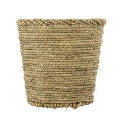 GloboStar® Artificial Garden THASSOS 20294 Διακοσμητικό Πλεκτό Καλάθι - Κασπώ Γλάστρα - Flower Pot Μπεζ με Καφέ Φ26cm x Υ24cm GloboStar® Artificial Garden THASSOS 20294 Διακοσμητικό Πλεκτό Καλάθι - Κασπώ Γλάστρα - Flower Pot Μπεζ με Καφέ Φ26cm x Υ24cm