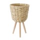 GloboStar® Artificial Garden LIMNOS 20299 Διακοσμητικό Πλεκτό Καλάθι - Κασπώ Γλάστρα - Flower Pot Μπεζ Φ26cm x Υ42cm GloboStar® Artificial Garden LIMNOS 20299 Διακοσμητικό Πλεκτό Καλάθι - Κασπώ Γλάστρα - Flower Pot Μπεζ Φ26cm x Υ42cm