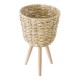 GloboStar® Artificial Garden LIMNOS 20299 Διακοσμητικό Πλεκτό Καλάθι - Κασπώ Γλάστρα - Flower Pot Μπεζ Φ26cm x Υ42cm GloboStar® Artificial Garden LIMNOS 20299 Διακοσμητικό Πλεκτό Καλάθι - Κασπώ Γλάστρα - Flower Pot Μπεζ Φ26cm x Υ42cm