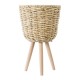 GloboStar® Artificial Garden LIMNOS 20299 Διακοσμητικό Πλεκτό Καλάθι - Κασπώ Γλάστρα - Flower Pot Μπεζ Φ26cm x Υ42cm GloboStar® Artificial Garden LIMNOS 20299 Διακοσμητικό Πλεκτό Καλάθι - Κασπώ Γλάστρα - Flower Pot Μπεζ Φ26cm x Υ42cm