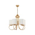 GLOBOSTAR® TRITON 203-0254 Vintage Κρεμαστό Φωτιστικό Οροφής με Ντουί 5 x E27 AC 220-240V IP20 - Χρυσό & Μπεζ - Μ50 x Π50 x Υ48cm GLOBOSTAR® TRITON 203-0254 Vintage Κρεμαστό Φωτιστικό Οροφής με Ντουί 5 x E27 AC 220-240V IP20 - Χρυσό & Μπεζ - Μ50 x Π50 x Υ48cm