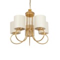 GLOBOSTAR® TRITON 203-0254 Vintage Κρεμαστό Φωτιστικό Οροφής με Ντουί 5 x E27 AC 220-240V IP20 - Χρυσό & Μπεζ - Μ50 x Π50 x Υ48cm GLOBOSTAR® TRITON 203-0254 Vintage Κρεμαστό Φωτιστικό Οροφής με Ντουί 5 x E27 AC 220-240V IP20 - Χρυσό & Μπεζ - Μ50 x Π50 x Υ48cm