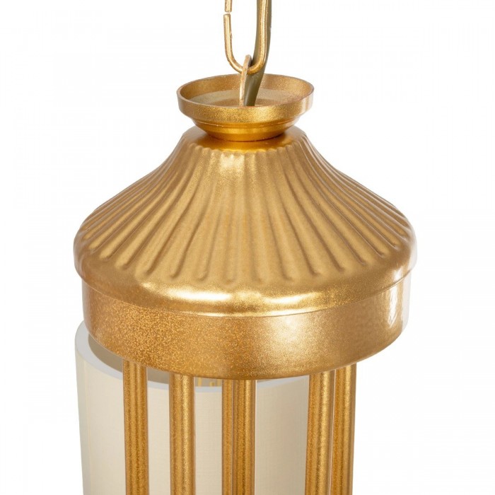GLOBOSTAR® TRITON 203-0254 Vintage Κρεμαστό Φωτιστικό Οροφής με Ντουί 5 x E27 AC 220-240V IP20 - Χρυσό & Μπεζ - Μ50 x Π50 x Υ48cm GLOBOSTAR® TRITON 203-0254 Vintage Κρεμαστό Φωτιστικό Οροφής με Ντουί 5 x E27 AC 220-240V IP20 - Χρυσό & Μπεζ - Μ50 x Π50 x Υ48cm