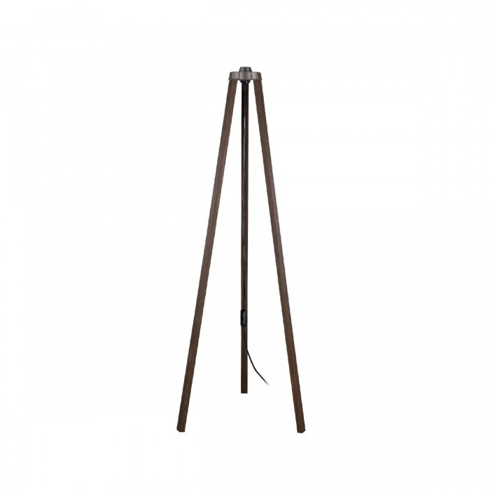 GLOBOSTAR® TRIPOD 203-0257 Μοντέρνο Επιδαπέδιο Φωτιστικό με Ντουί 1 x E27 AC 220-240V IP20 - Καφέ - Μ38 x Π38 x Υ120cm