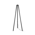 GLOBOSTAR® TRIPOD 203-0258 Μοντέρνο Επιδαπέδιο Φωτιστικό με Ντουί 1 x E27 AC 220-240V IP20 - Μαύρο - Μ38 x Π38 x Υ120cm