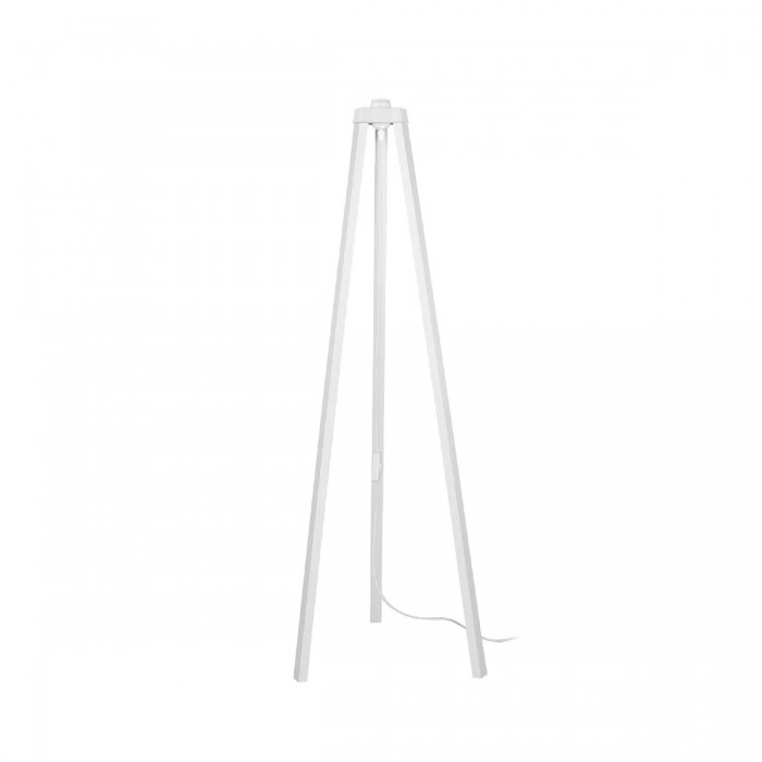 GLOBOSTAR® TRIPOD 203-0259 Μοντέρνο Επιδαπέδιο Φωτιστικό με Ντουί 1 x E27 AC 220-240V IP20 - Λευκό - Μ38 x Π38 x Υ120cm
