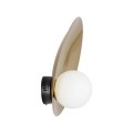 GLOBOSTAR® PLATO 203-0278 Vintage Φωτιστικό Τοίχου - Απλίκα με Ντουί 1 x E14 AC 220-240V IP20 - Χρυσό & Λευκό - M40 x Π19 x Υ40cm GLOBOSTAR® PLATO 203-0278 Vintage Φωτιστικό Τοίχου - Απλίκα με Ντουί 1 x E14 AC 220-240V IP20 - Χρυσό & Λευκό - M40 x Π19 x Υ40cm