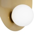GLOBOSTAR® PLATO 203-0278 Vintage Φωτιστικό Τοίχου - Απλίκα με Ντουί 1 x E14 AC 220-240V IP20 - Χρυσό & Λευκό - M40 x Π19 x Υ40cm GLOBOSTAR® PLATO 203-0278 Vintage Φωτιστικό Τοίχου - Απλίκα με Ντουί 1 x E14 AC 220-240V IP20 - Χρυσό & Λευκό - M40 x Π19 x Υ40cm