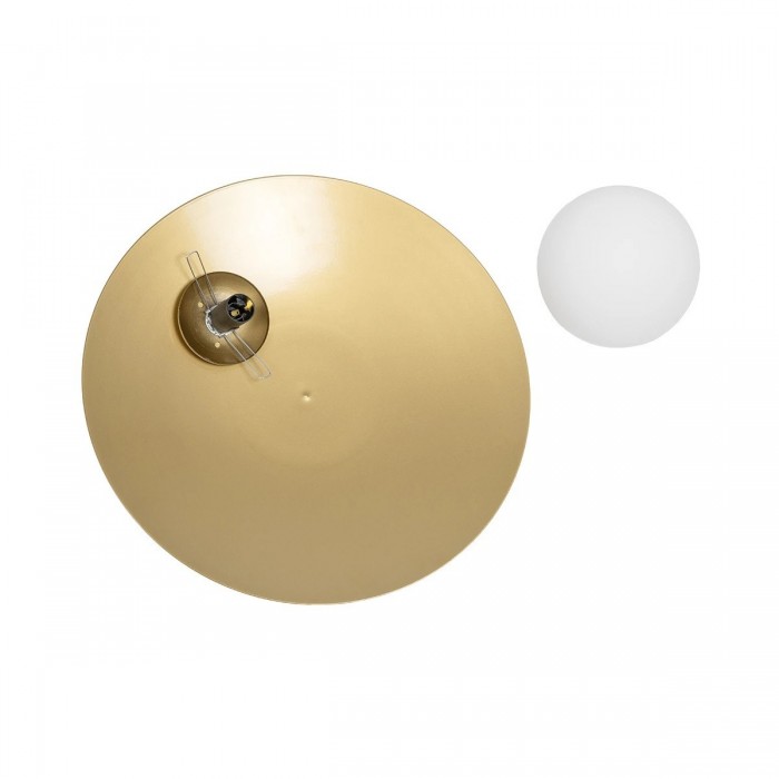 GLOBOSTAR® PLATO 203-0278 Vintage Φωτιστικό Τοίχου - Απλίκα με Ντουί 1 x E14 AC 220-240V IP20 - Χρυσό & Λευκό - M40 x Π19 x Υ40cm GLOBOSTAR® PLATO 203-0278 Vintage Φωτιστικό Τοίχου - Απλίκα με Ντουί 1 x E14 AC 220-240V IP20 - Χρυσό & Λευκό - M40 x Π19 x Υ40cm