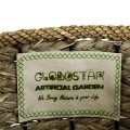 GloboStar® Artificial Garden SAMOS 20304 Διακοσμητικό Πλεκτό Καλάθι - Κασπώ Γλάστρα - Flower Pot Μπεζ με Καφέ Φ27cm x Υ45cm GloboStar® Artificial Garden SAMOS 20304 Διακοσμητικό Πλεκτό Καλάθι - Κασπώ Γλάστρα - Flower Pot Μπεζ με Καφέ Φ27cm x Υ45cm