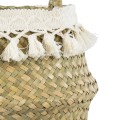 GloboStar® Artificial Garden MILOS 20306 Διακοσμητικό Ψάθινο Καλάθι - Κασπώ Γλάστρα - Flower Pot Μπεζ με Μακραμέ Φ17cm x Υ23cm GloboStar® Artificial Garden MILOS 20306 Διακοσμητικό Ψάθινο Καλάθι - Κασπώ Γλάστρα - Flower Pot Μπεζ με Μακραμέ Φ17cm x Υ23cm