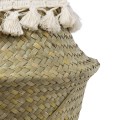 GloboStar® Artificial Garden MILOS 20307 Διακοσμητικό Ψάθινο Καλάθι - Κασπώ Γλάστρα - Flower Pot Μπεζ με Μακραμέ Φ21cm x Υ26cm GloboStar® Artificial Garden MILOS 20307 Διακοσμητικό Ψάθινο Καλάθι - Κασπώ Γλάστρα - Flower Pot Μπεζ με Μακραμέ Φ21cm x Υ26cm