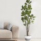 GloboStar® Artificial Garden KYTHNOS 20314 Διακοσμητικό Πλεκτό Καλάθι - Κασπώ Γλάστρα - Flower Pot Γκρι με Λευκό Φ29cm x Υ28cm GloboStar® Artificial Garden KYTHNOS 20314 Διακοσμητικό Πλεκτό Καλάθι - Κασπώ Γλάστρα - Flower Pot Γκρι με Λευκό Φ29cm x Υ28cm