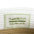 GloboStar® Artificial Garden ITHAKI 20323 Διακοσμητικό Πλεκτό Καλάθι - Κασπώ Γλάστρα - Flower Pot Καφέ με Λευκό Φ20cm x Υ20cm GloboStar® Artificial Garden ITHAKI 20323 Διακοσμητικό Πλεκτό Καλάθι - Κασπώ Γλάστρα - Flower Pot Καφέ με Λευκό Φ20cm x Υ20cm