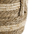 GloboStar® Artificial Garden NAXOS 20332 Διακοσμητικό Πλεκτό Καλάθι - Κασπώ Γλάστρα - Flower Pot Μπεζ με Καφέ Φ25cm x Υ20cm GloboStar® Artificial Garden NAXOS 20332 Διακοσμητικό Πλεκτό Καλάθι - Κασπώ Γλάστρα - Flower Pot Μπεζ με Καφέ Φ25cm x Υ20cm