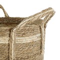 GloboStar® Artificial Garden NAXOS 20334 Διακοσμητικό Πλεκτό Καλάθι - Κασπώ Γλάστρα - Flower Pot Μπεζ με Καφέ Φ35cm x Υ30cm GloboStar® Artificial Garden NAXOS 20334 Διακοσμητικό Πλεκτό Καλάθι - Κασπώ Γλάστρα - Flower Pot Μπεζ με Καφέ Φ35cm x Υ30cm