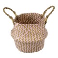 GloboStar® Artificial Garden LEROS 20341 Διακοσμητικό Ψάθινο Καλάθι - Κασπώ Γλάστρα - Flower Pot Ροζ με Καφέ Φ18cm x Υ20cm GloboStar® Artificial Garden LEROS 20341 Διακοσμητικό Ψάθινο Καλάθι - Κασπώ Γλάστρα - Flower Pot Ροζ με Καφέ Φ18cm x Υ20cm