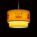 GLOBOSTAR® OWL 204-0001 Παιδικό Κρεμαστό Φωτιστικό Οροφής με Ντουί 1 x E27 AC 220-240V IP20 - Πολύχρωμο - Μ30 x Π30 x Υ24cm