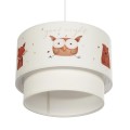 GLOBOSTAR® OWL 204-0001 Παιδικό Κρεμαστό Φωτιστικό Οροφής με Ντουί 1 x E27 AC 220-240V IP20 - Πολύχρωμο - Μ30 x Π30 x Υ24cm