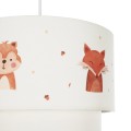 GLOBOSTAR® OWL 204-0001 Παιδικό Κρεμαστό Φωτιστικό Οροφής με Ντουί 1 x E27 AC 220-240V IP20 - Πολύχρωμο - Μ30 x Π30 x Υ24cm