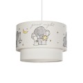 GLOBOSTAR® ELEPHANT 204-0002 Παιδικό Κρεμαστό Φωτιστικό Οροφής με Ντουί 1 x E27 AC 220-240V IP20 - Πολύχρωμο - Μ30 x Π30 x Υ24cm