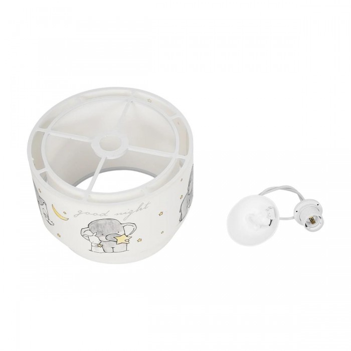 GLOBOSTAR® ELEPHANT 204-0002 Παιδικό Κρεμαστό Φωτιστικό Οροφής με Ντουί 1 x E27 AC 220-240V IP20 - Πολύχρωμο - Μ30 x Π30 x Υ24cm