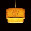 GLOBOSTAR® ELEPHANT 204-0002 Παιδικό Κρεμαστό Φωτιστικό Οροφής με Ντουί 1 x E27 AC 220-240V IP20 - Πολύχρωμο - Μ30 x Π30 x Υ24cm