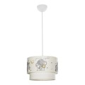 GLOBOSTAR® ELEPHANT 204-0002 Παιδικό Κρεμαστό Φωτιστικό Οροφής με Ντουί 1 x E27 AC 220-240V IP20 - Πολύχρωμο - Μ30 x Π30 x Υ24cm