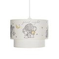 GLOBOSTAR® ELEPHANT 204-0002 Παιδικό Κρεμαστό Φωτιστικό Οροφής με Ντουί 1 x E27 AC 220-240V IP20 - Πολύχρωμο - Μ30 x Π30 x Υ24cm