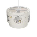 GLOBOSTAR® ELEPHANT 204-0002 Παιδικό Κρεμαστό Φωτιστικό Οροφής με Ντουί 1 x E27 AC 220-240V IP20 - Πολύχρωμο - Μ30 x Π30 x Υ24cm