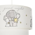 GLOBOSTAR® ELEPHANT 204-0002 Παιδικό Κρεμαστό Φωτιστικό Οροφής με Ντουί 1 x E27 AC 220-240V IP20 - Πολύχρωμο - Μ30 x Π30 x Υ24cm