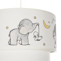 GLOBOSTAR® ELEPHANT 204-0002 Παιδικό Κρεμαστό Φωτιστικό Οροφής με Ντουί 1 x E27 AC 220-240V IP20 - Πολύχρωμο - Μ30 x Π30 x Υ24cm