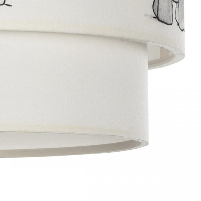 GLOBOSTAR® ELEPHANT 204-0002 Παιδικό Κρεμαστό Φωτιστικό Οροφής με Ντουί 1 x E27 AC 220-240V IP20 - Πολύχρωμο - Μ30 x Π30 x Υ24cm