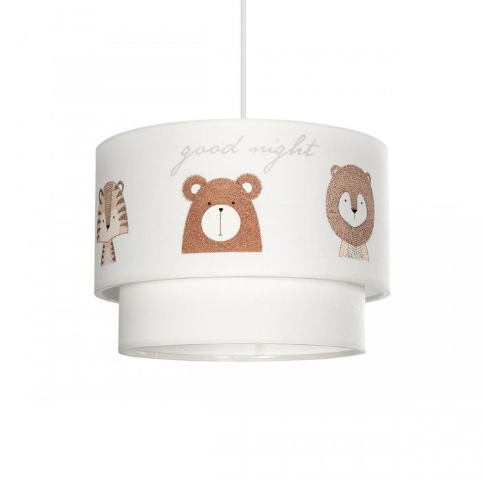 GLOBOSTAR® BEAR 204-0003 Παιδικό Κρεμαστό Φωτιστικό Οροφής με Ντουί 1 x E27 AC 220-240V IP20 - Πολύχρωμο - Μ30 x Π30 x Υ24cm