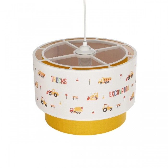 GLOBOSTAR® EXCAVATOR 204-0005 Παιδικό Κρεμαστό Φωτιστικό Οροφής με Ντουί 1 x E27 AC 220-240V IP20 - Πολύχρωμο - Μ30 x Π30 x Υ24cm